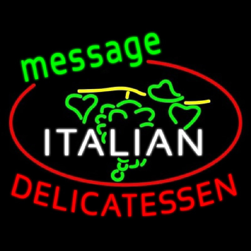 Italian Delicatessen Neonskylt