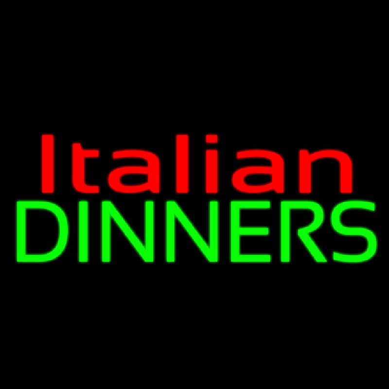 Italian Dinners Neonskylt
