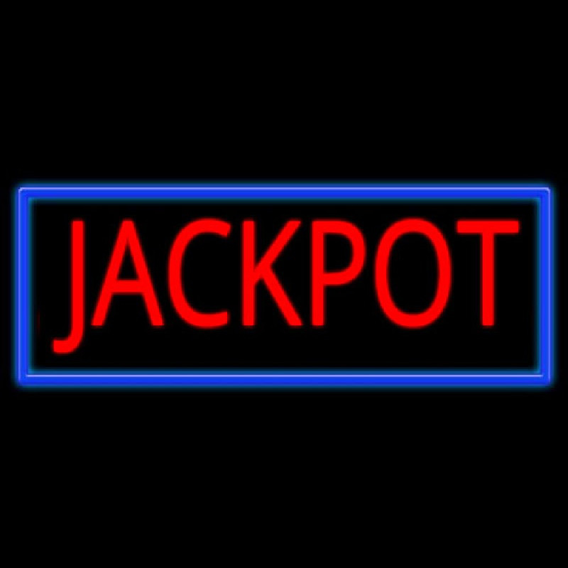 Jackpot Neonskylt