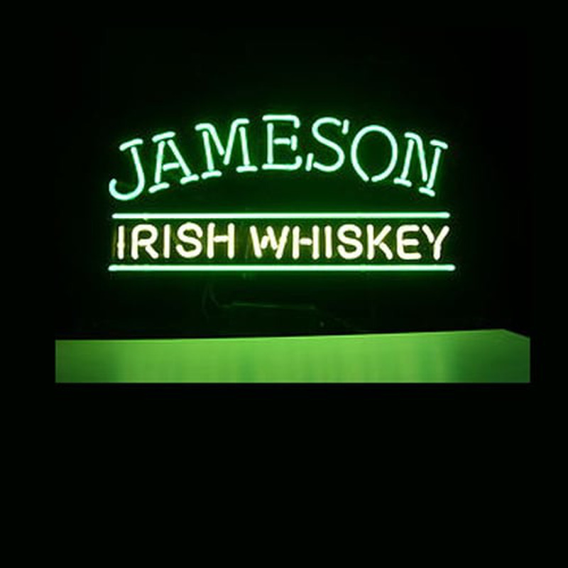 Jameson Irish Whiskey Öl Bar Öppet Neonskylt