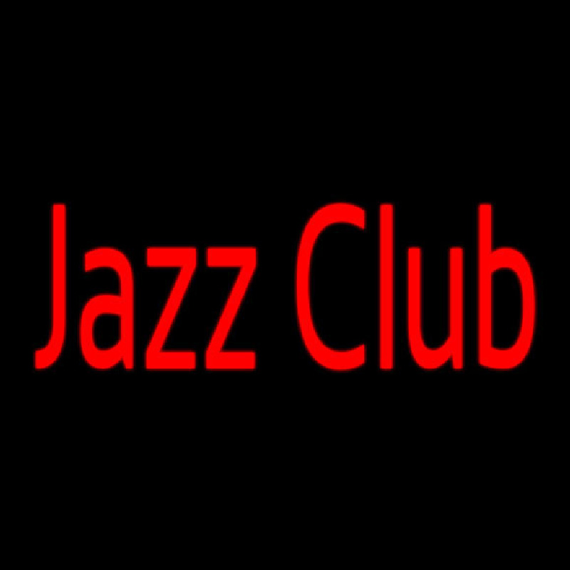Jazz Club In Red Neonskylt