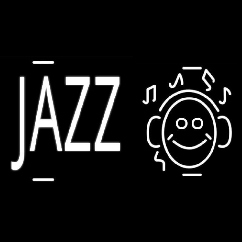 Jazz With Smiley Neonskylt