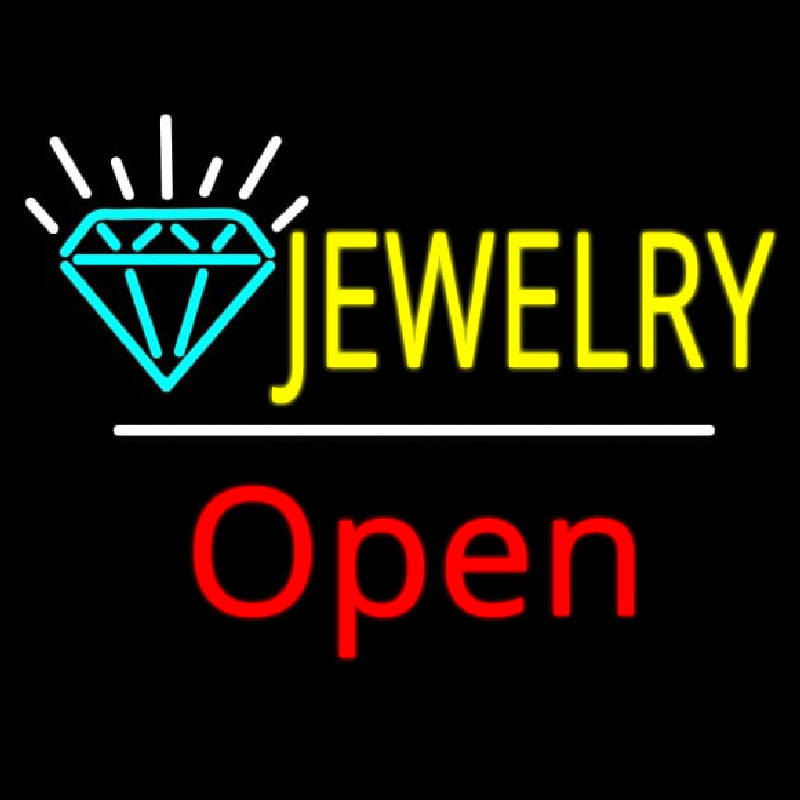 Jewelry Logo Open Neonskylt