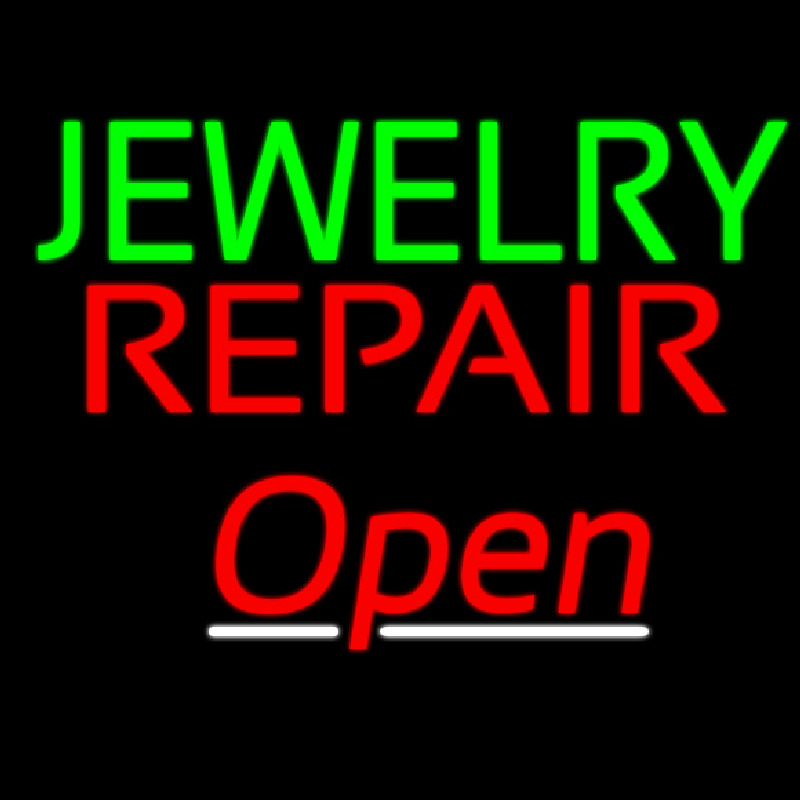 Jewelry Repair Open Neonskylt