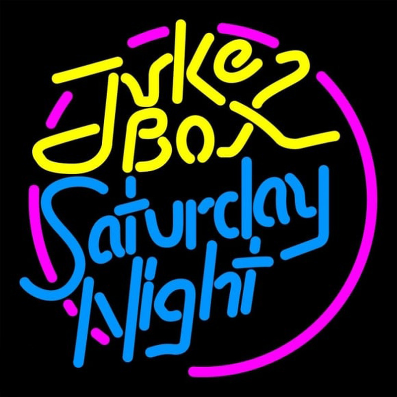 Juke Bo  Saturday Night Neonskylt