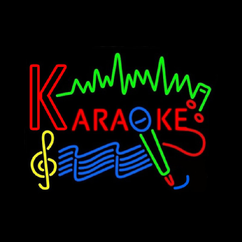 Karaoke Music  Neonskylt