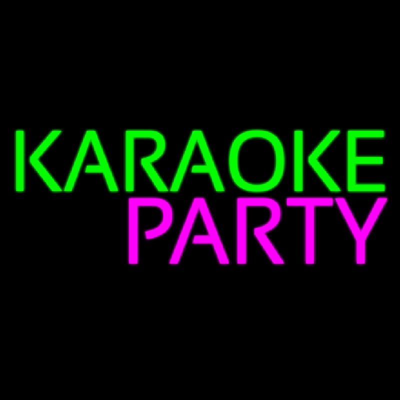 Karaoke Party Neonskylt