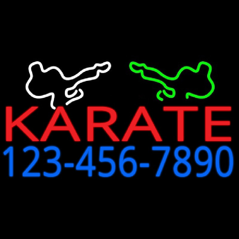 Karate Neonskylt
