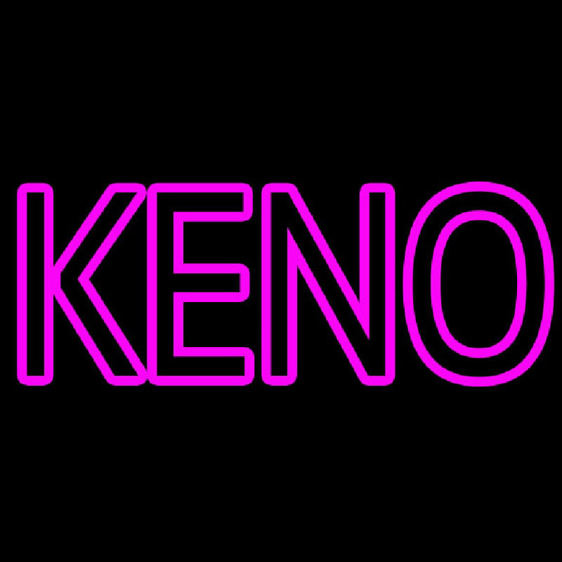 Keno With Outline Neonskylt