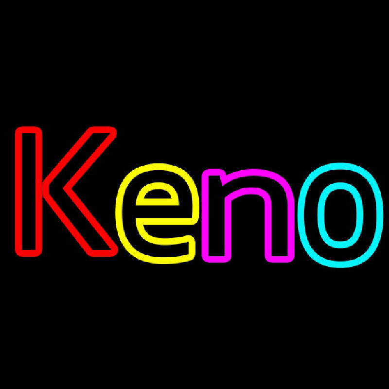 Keno With Oval Border 2 Neonskylt