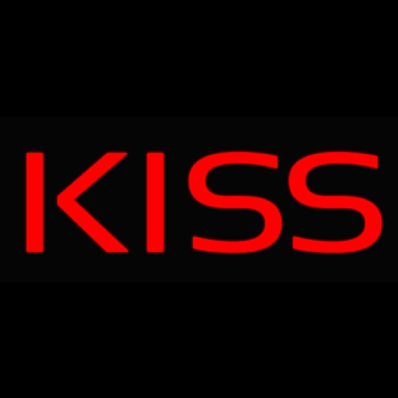 Kiss Neonskylt