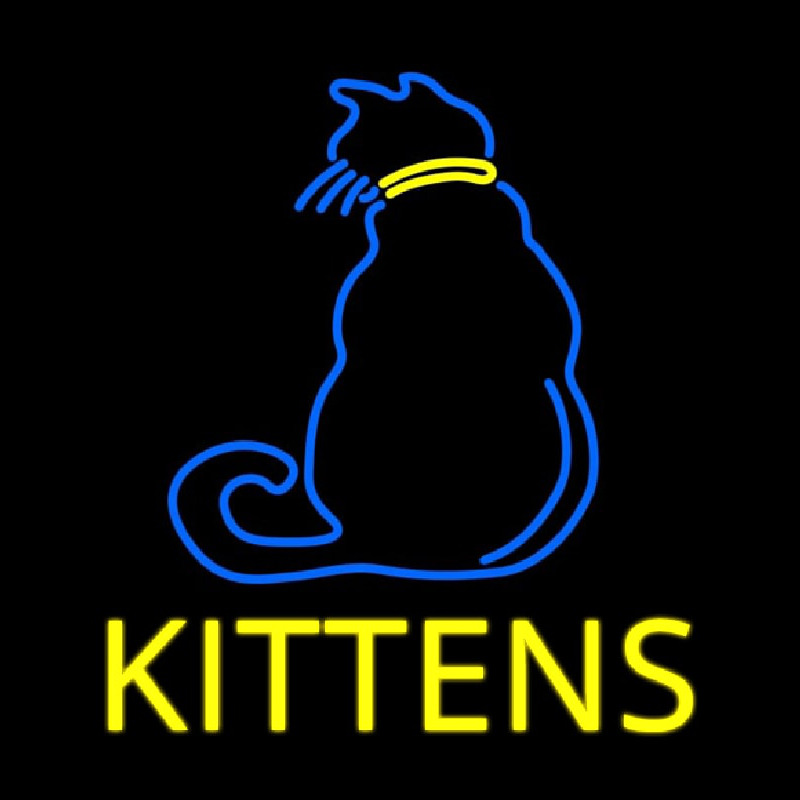 Kittens Cat Neonskylt