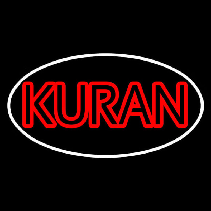 Kuran With Border Neonskylt
