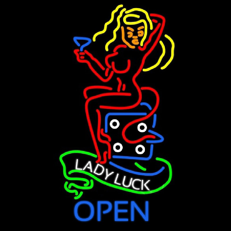 Lady Luck She Devil Neonskylt