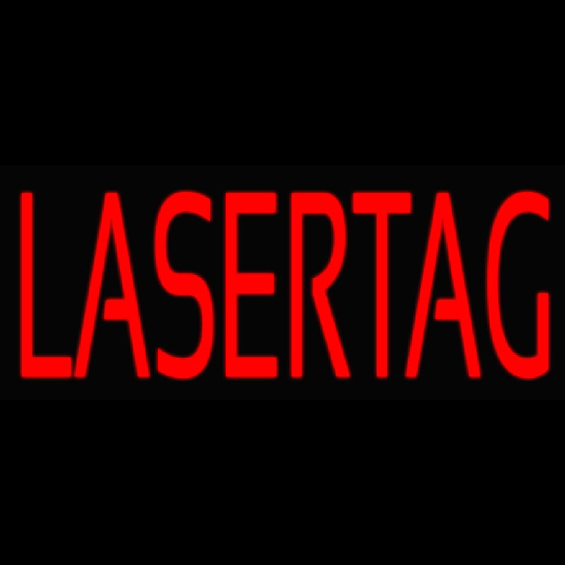 Lasertag Neonskylt