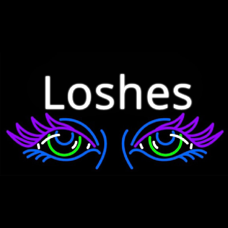 Lashes Eyes Neonskylt