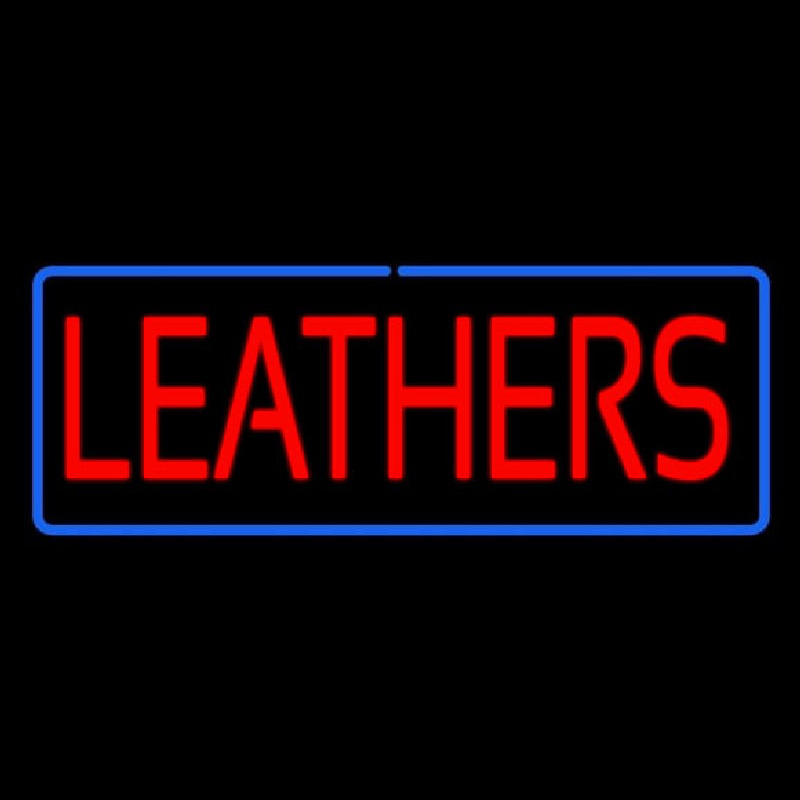 Leathers Neonskylt