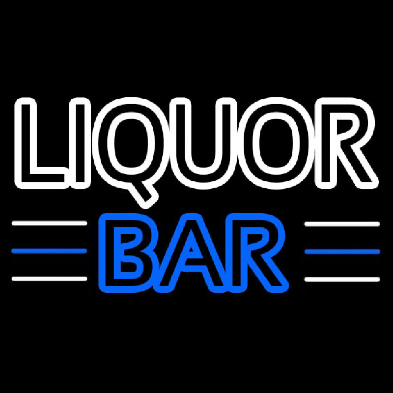Liquor Bar 3 Neonskylt