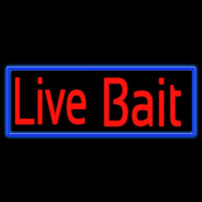 Live Bait Neonskylt
