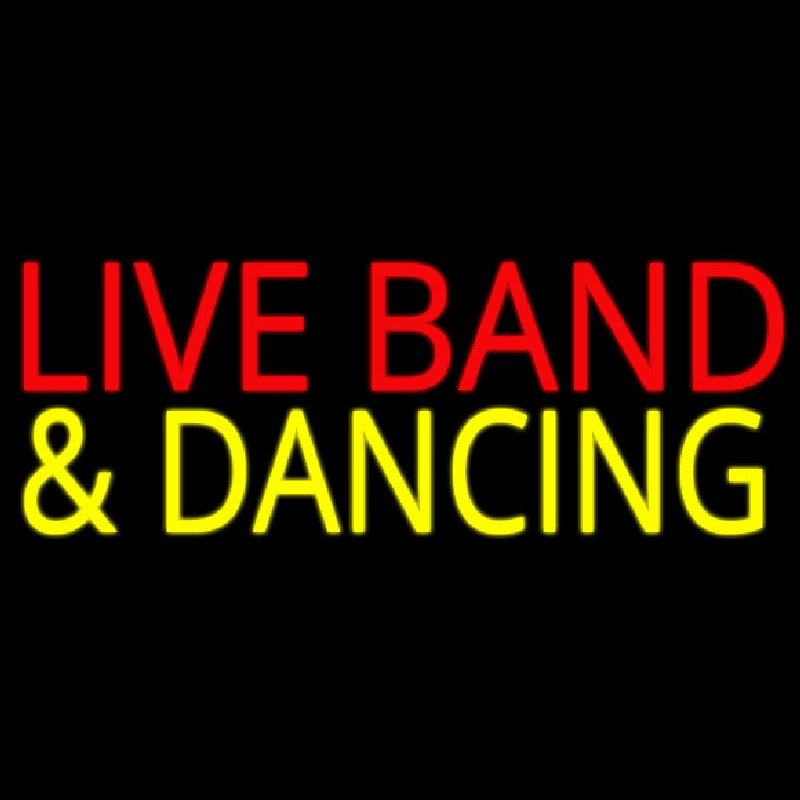 Live Bands 1 Neonskylt