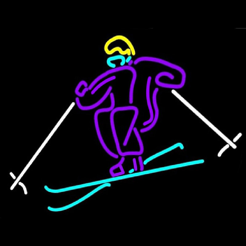 Logo of Skier Neonskylt