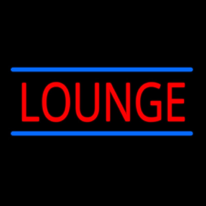 Lounge With Blue Lines Neonskylt