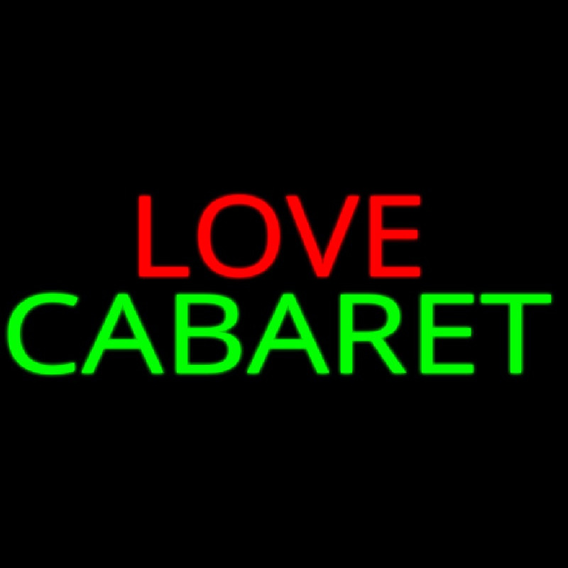 Love Cabaret Neonskylt