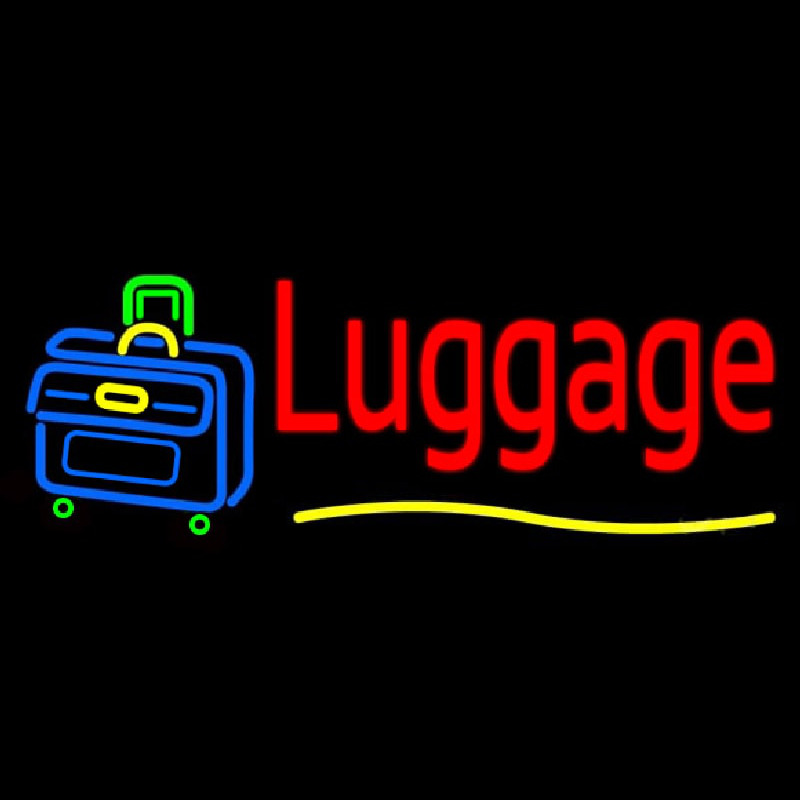 Luggage Neonskylt