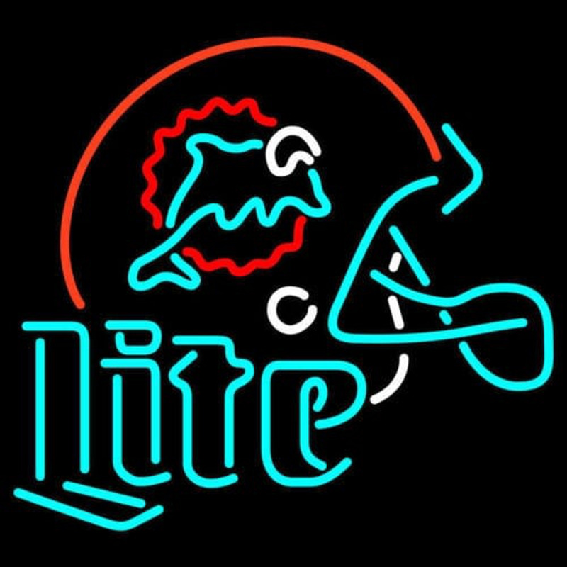 MIAMI DOLPHINS MILLER LITE Neonskylt