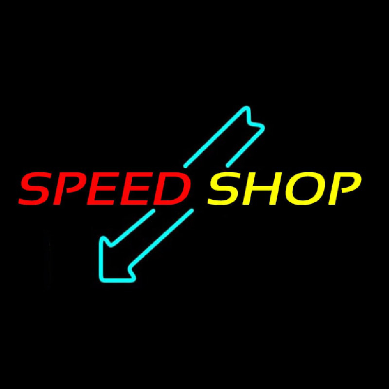 Machine Speed Shop Neonskylt