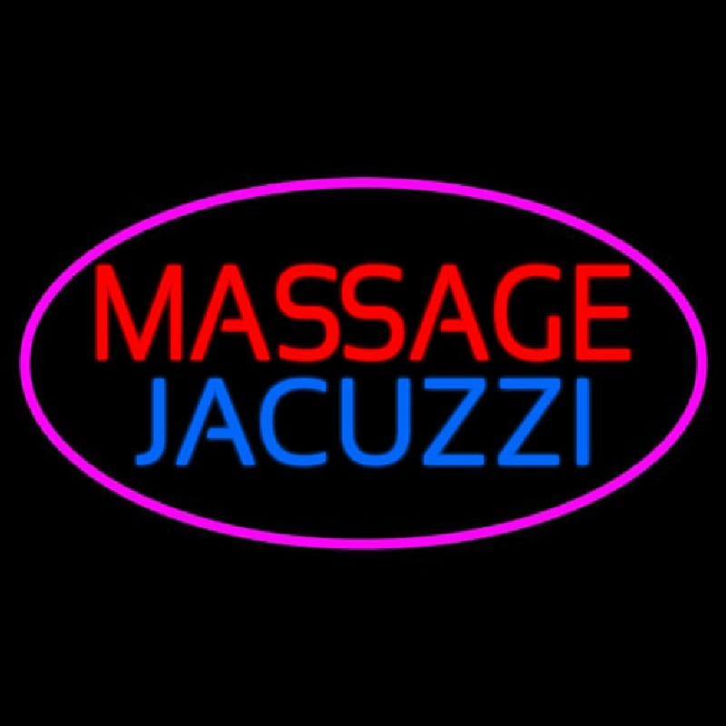 Massage And Jacuzzi Neonskylt