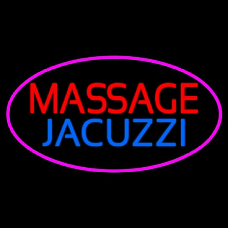 Massage And Jacuzzi Neonskylt