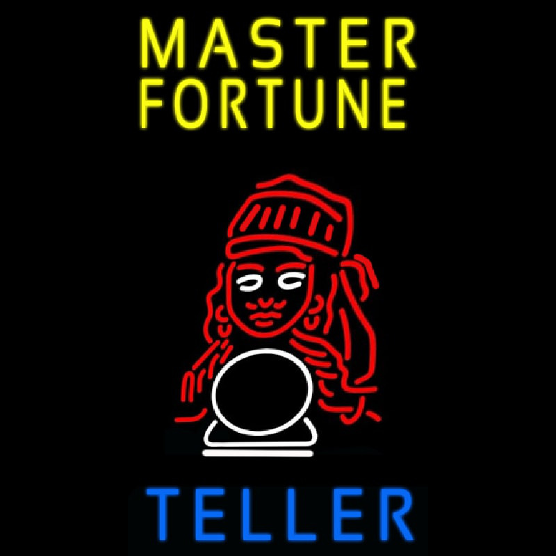 Master Fortune Teller Neonskylt
