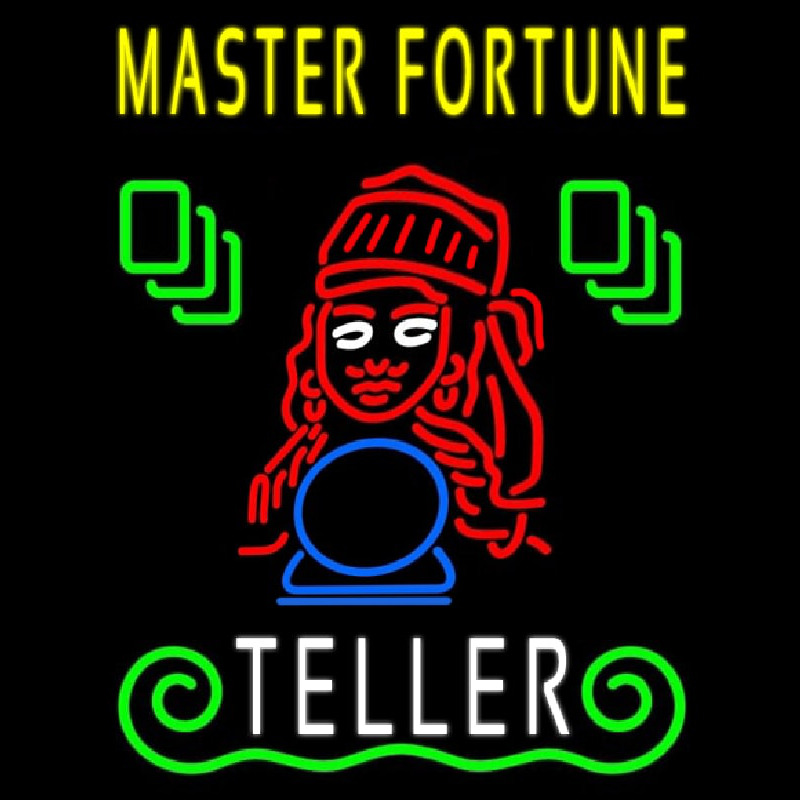 Master Fortune Teller Neonskylt