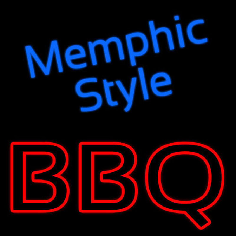 Memphis Style Bbq Neonskylt
