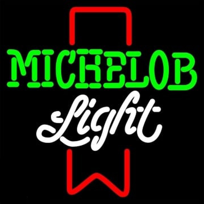 Michelob Light Red Ribbon Neonskylt