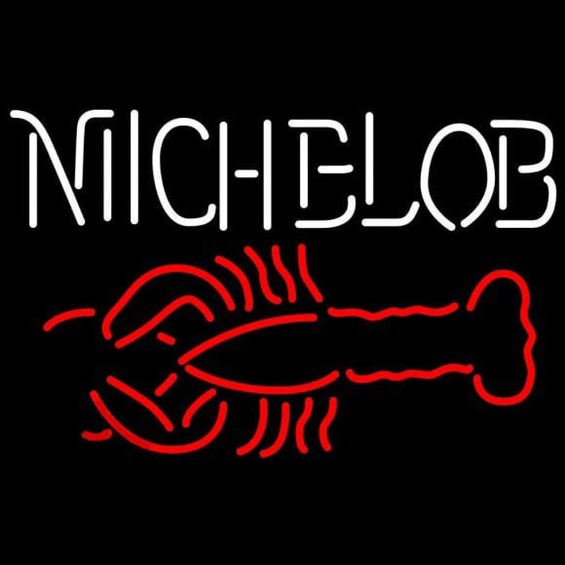 Michelob Lobster Beer Sign Neonskylt