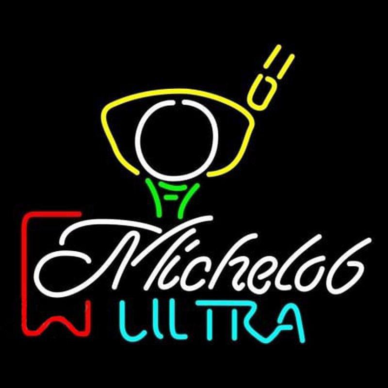 Michelob Ultra Red Ribbon PGA Golf Neonskylt