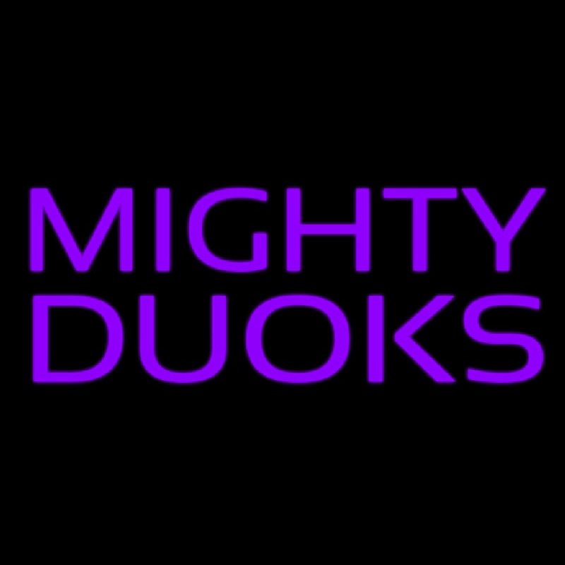 Mighty Duoks Neonskylt