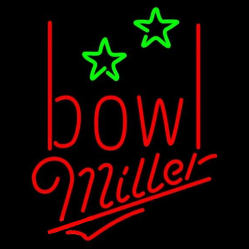 Miller Bowling Alley Beer Sign Neonskylt