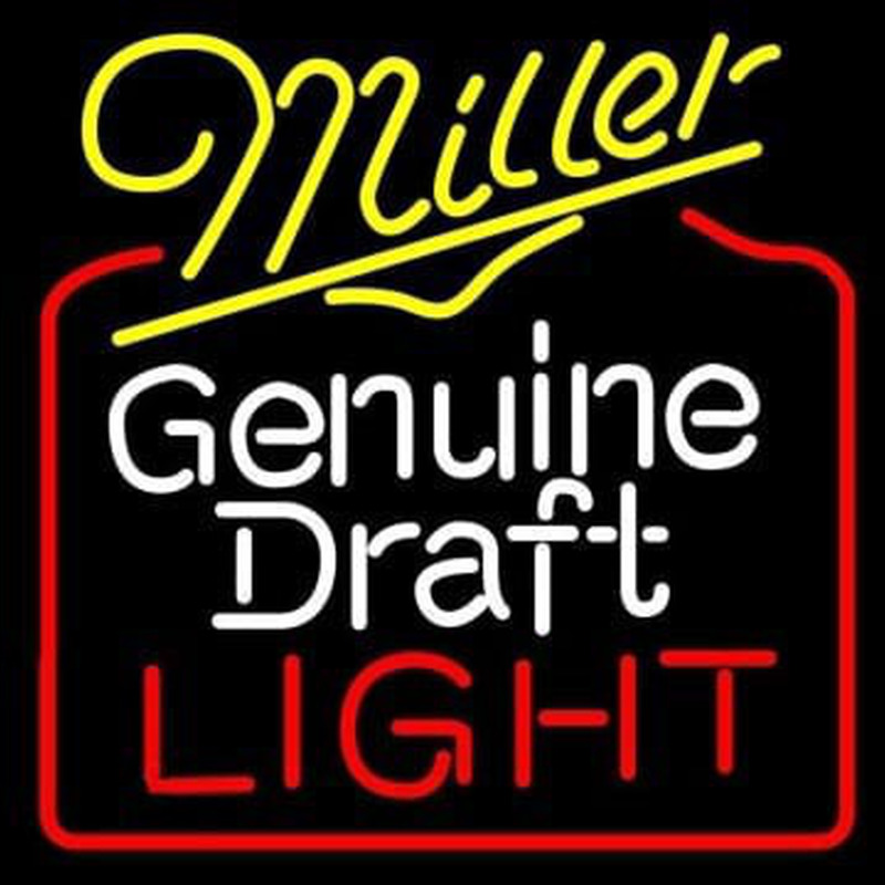 Miller Genuine Draft Golden Gate Bridge Wide Neonskylt