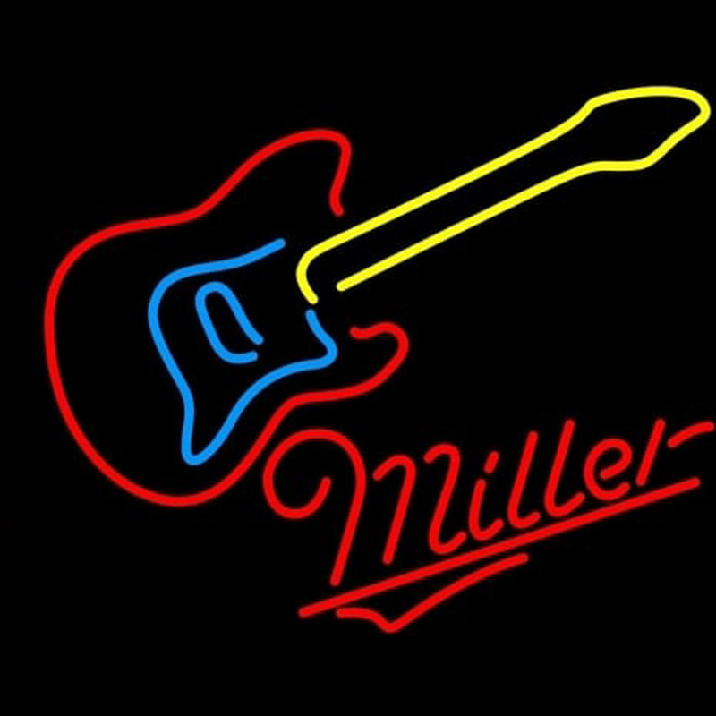 Miller Guitar Neonskylt