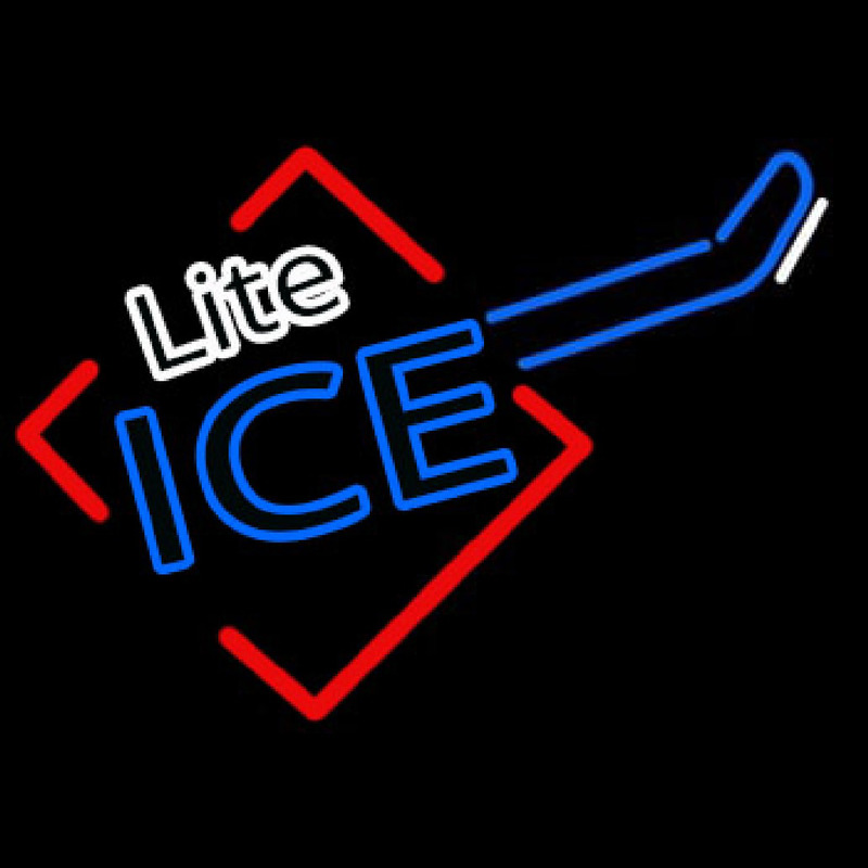 Miller Lite Ice Cube Guitar Neonskylt