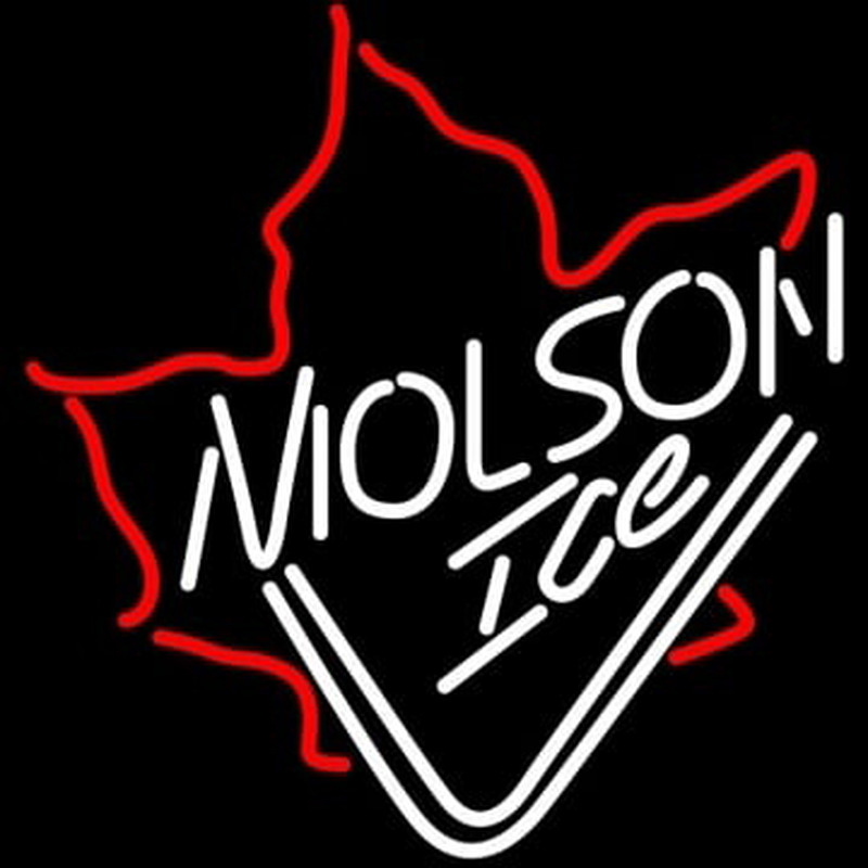 Molson Ice Mapleleaf Neonskylt