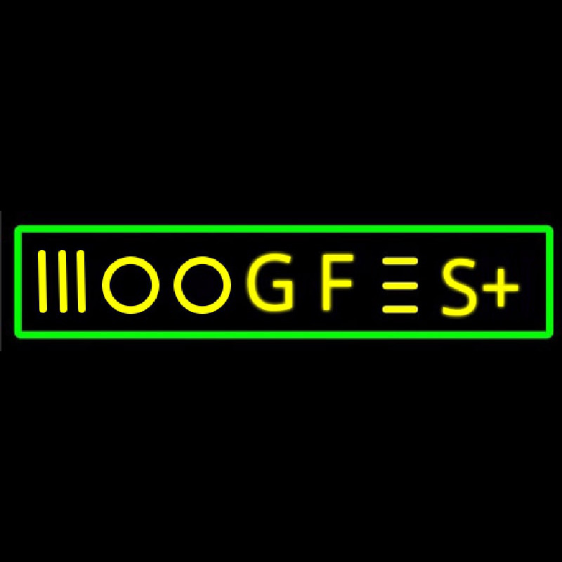 Moogfest 2014 Neonskylt