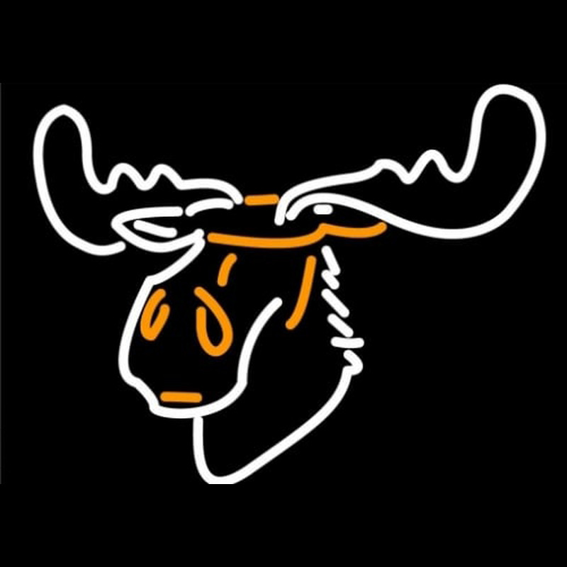 Moose Head Logo Neonskylt