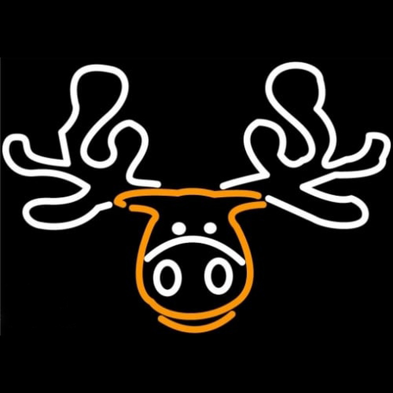 Moose Head Logo Neonskylt