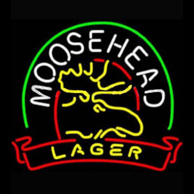 Moosehead Lager Beer Neonskylt