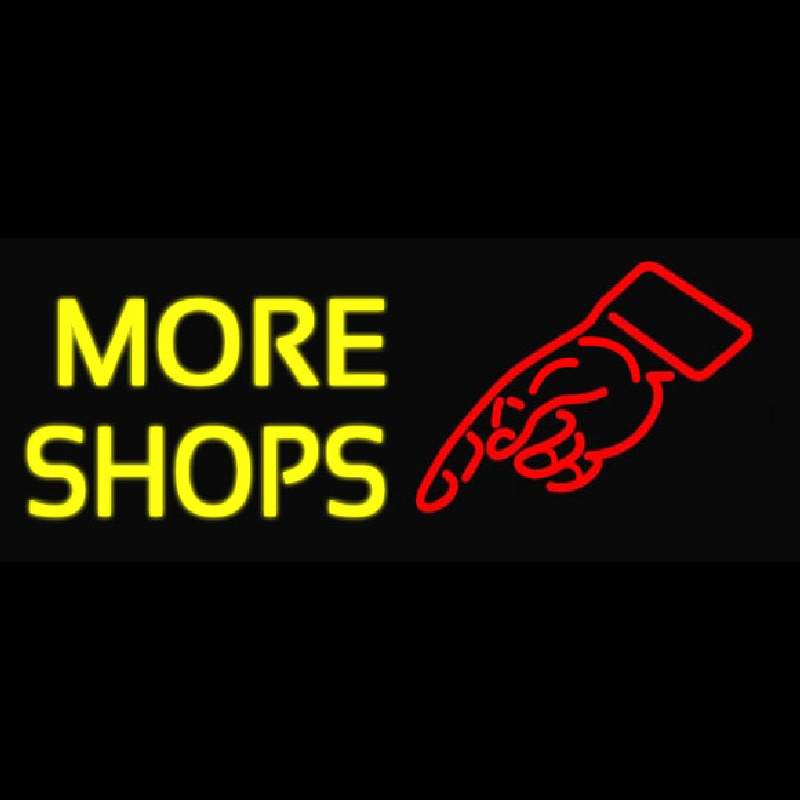 More Shops Neonskylt