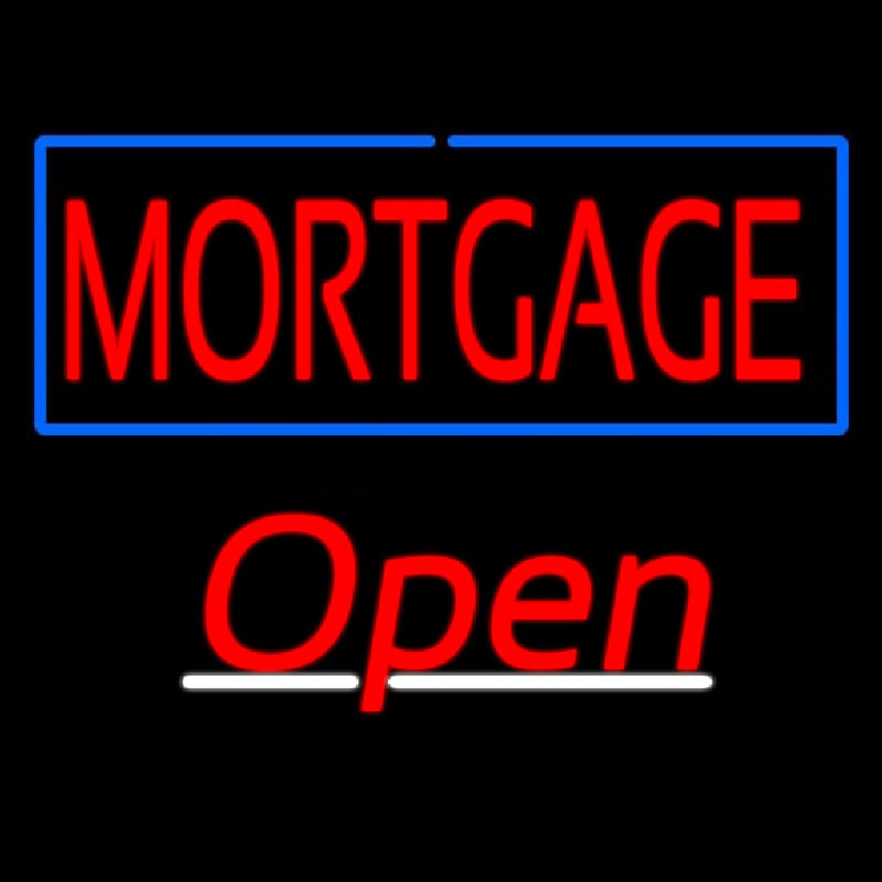 Mortgage Open Neonskylt